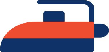 Mavi bir arabanın vektör illüstrasyonu