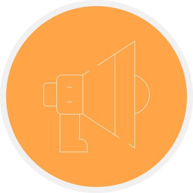 Hoparlör Satırı Vektör Simgesi Tasarımı