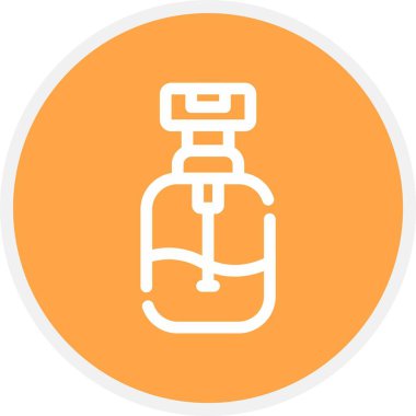 Şişe simgesinin vektör çizimi, gıda konsepti, vektör, eps