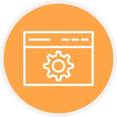 Güzel Tarayıcı vektör satırı simgesi