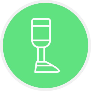 Bir şarap kadehi simgesinin vektör çizimi