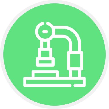 Benzersiz robot çizgi vektör simgesi