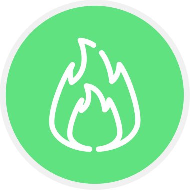 Eşsiz ateş vektörü simgesi