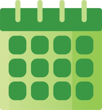 Takvim vektör simgesi modern basit vektör illüstrasyonu