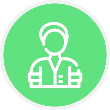 güzel avatar vektör simgesi