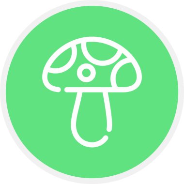 mantar simgesi vektör illüstrasyonu