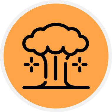 Güzel Ateş Kabartma Vektörü Simgesi