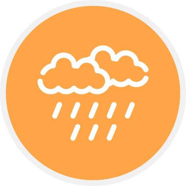 Hava durumu modern simgesinin vektör illüstrasyonu