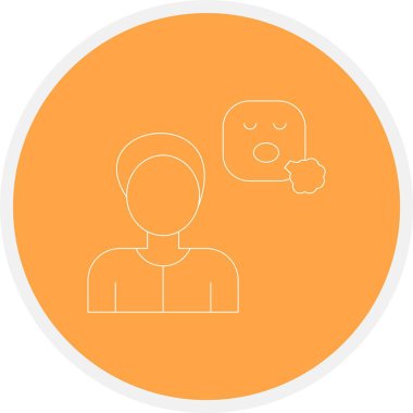 Yüz maskeli bir adamın vektör çizimi