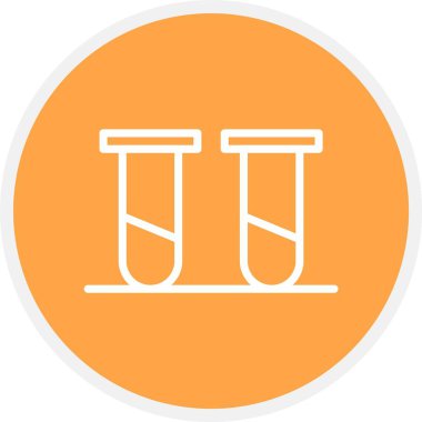 test tüpleri glyph renk vektör simgesi üzerinde değişiklik yapılabilir ya da düzenlenebilir