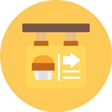 yiyecek web simgesi basit vektör