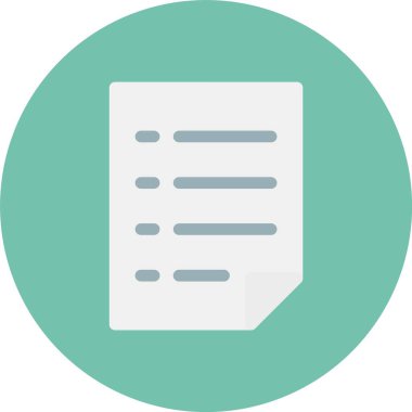 vektör dosya simgesi, basit illüstrasyon