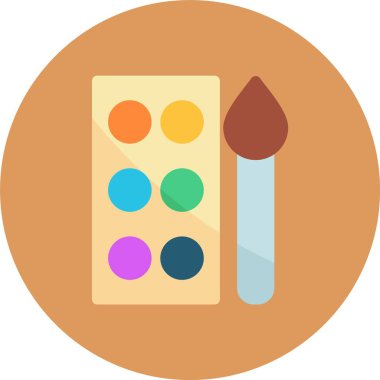 Palet Boyama. Basit tasarım