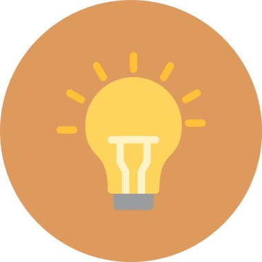 Kişisel ve ticari kullanım için ampul vektör simgesi simgesi vektör ilülasyonu..