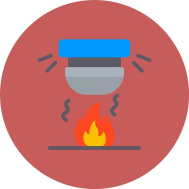 Bir yangının vektör illüstrasyonu