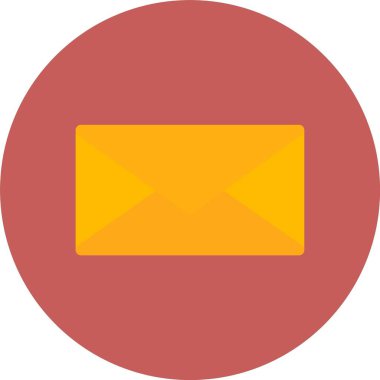 Zarf düz vektör simgesi