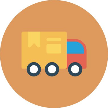 Vektör teslimat kamyonu ICO