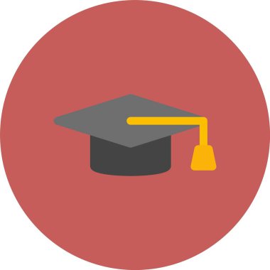 mezuniyet şapka vektör simgesi