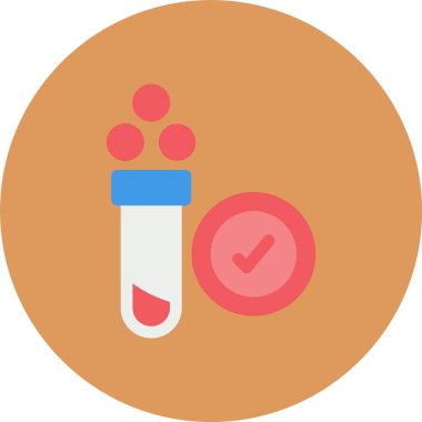 test tübü daire vektör simgesi dekoru