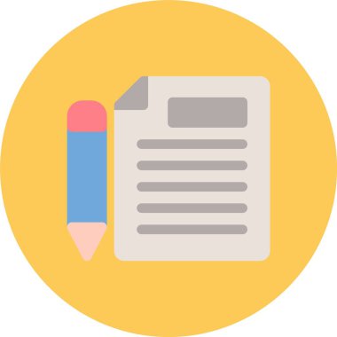 kalem simgesi vektör illüstrasyonu