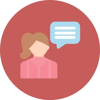Kadın. Web simgesi basit tasarım