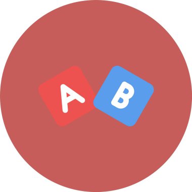 Bir b simgesinin vektör illüstrasyonu