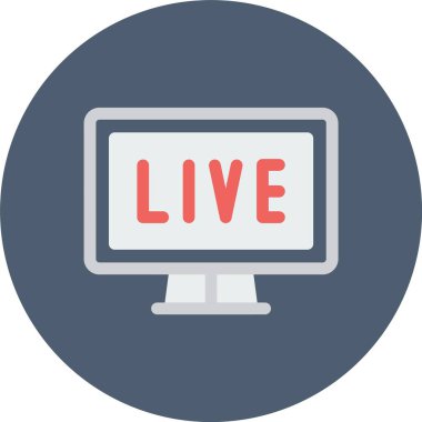 canlı vektör simgesi modern basit illüstrasyon