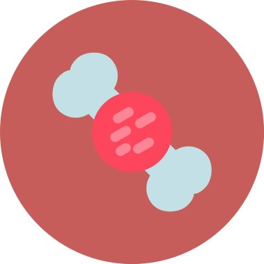 Modern b 'nin vektör çizimi molekülün ikonundan yoksun