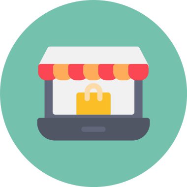 Alışveriş. Web simgesi basit tasarım