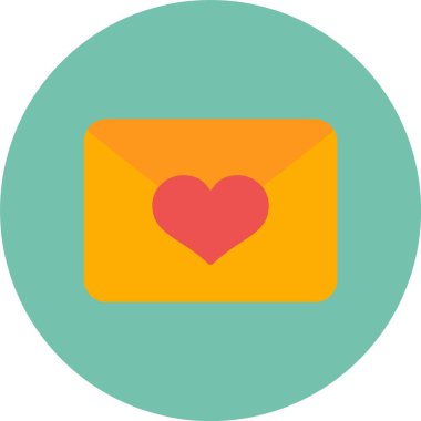 Zarf. Web simgesi basit illüstrasyon