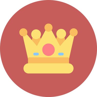 Web Kullanımı için Crown, Basit Vektör İllüstrasyonu