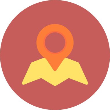 Düz biçimli harita işaretleyici simgesi