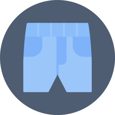 Şort. Web simgesi basit illüstrasyon