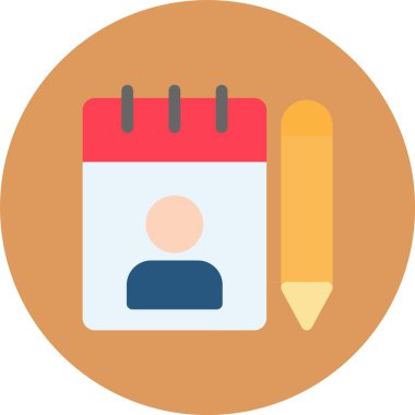 Takvim. Web simgesi vektör illüstrasyonu