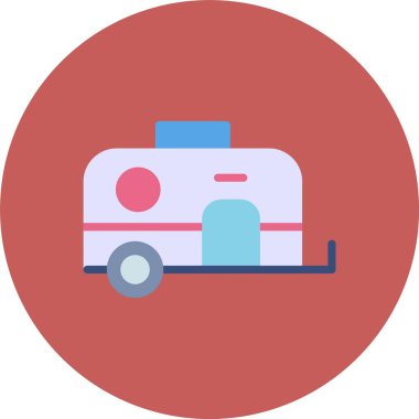 - Araba. Web simgesi basit illüstrasyon