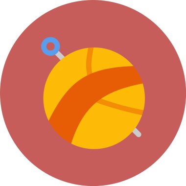 Vektör illüstrasyonu, top simgesi