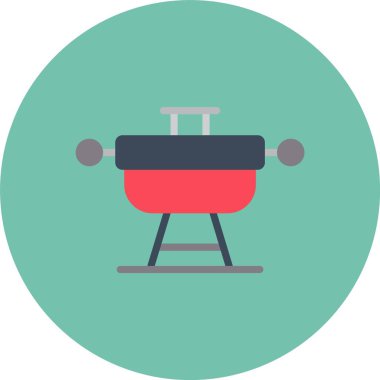 Vektör çizimi. barbekü simgesi