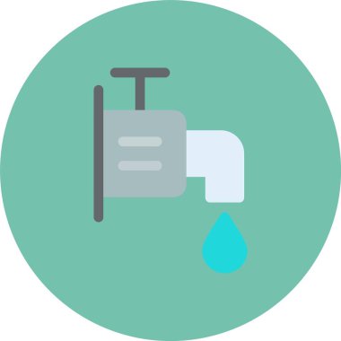 Su bırakma simgesinin vektör illüstrasyonu