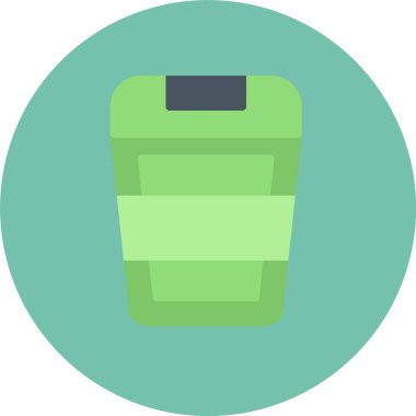 Çöp simgesinin vektör illüstrasyonu