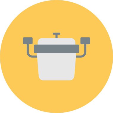 Kova. Web simgesi basit illüstrasyon