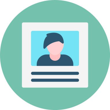 avatar düz vektör simgesi