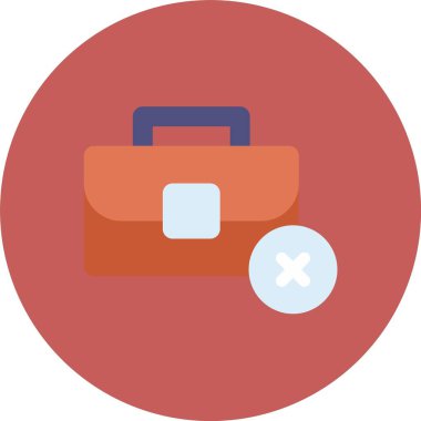 Çanta simgesinin vektör illüstrasyonu