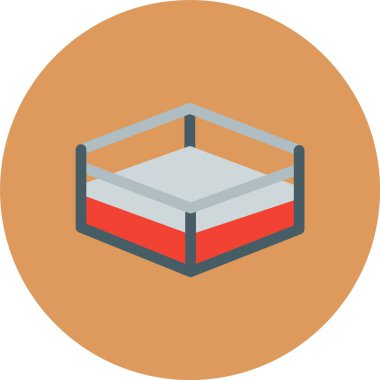 Kırmızı ve beyaz renk simgesinin vektör çizimi