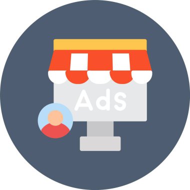 reklam reklam pazarlama simgesi - taslak biçimi