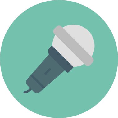 Mikrofon simgesinin vektör illüstrasyonu