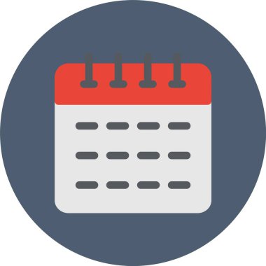 Takvim simgesi vektör illüstrasyonu