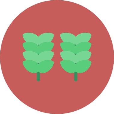 Bitki simgesinin vektör illüstrasyonu