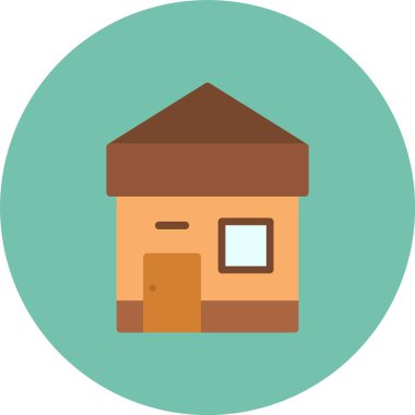 Emlak evi simgesi düz stil