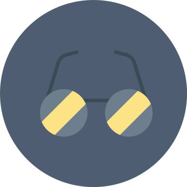 Gözlük. Web simgesi basit illüstrasyon