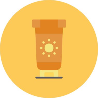 Kahve fincanı düz ikon, vektör çizimi. Kahve fincanı